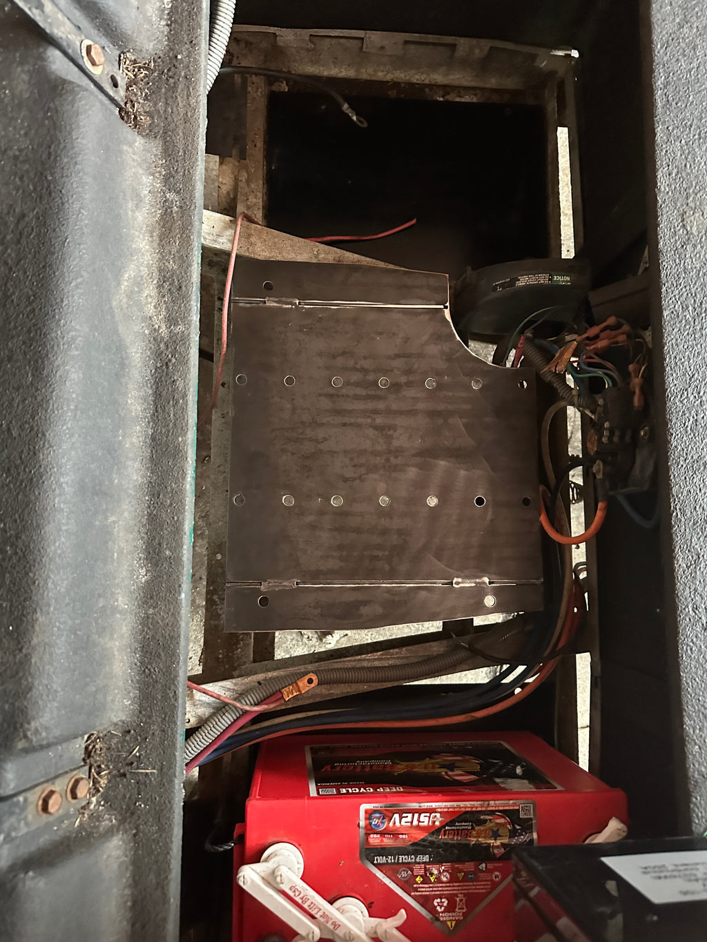 Lithium battery conversion tray-club car ds (drop-in fit)