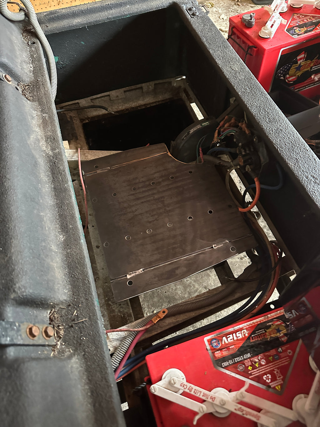 Lithium battery conversion tray-club car ds (drop-in fit)