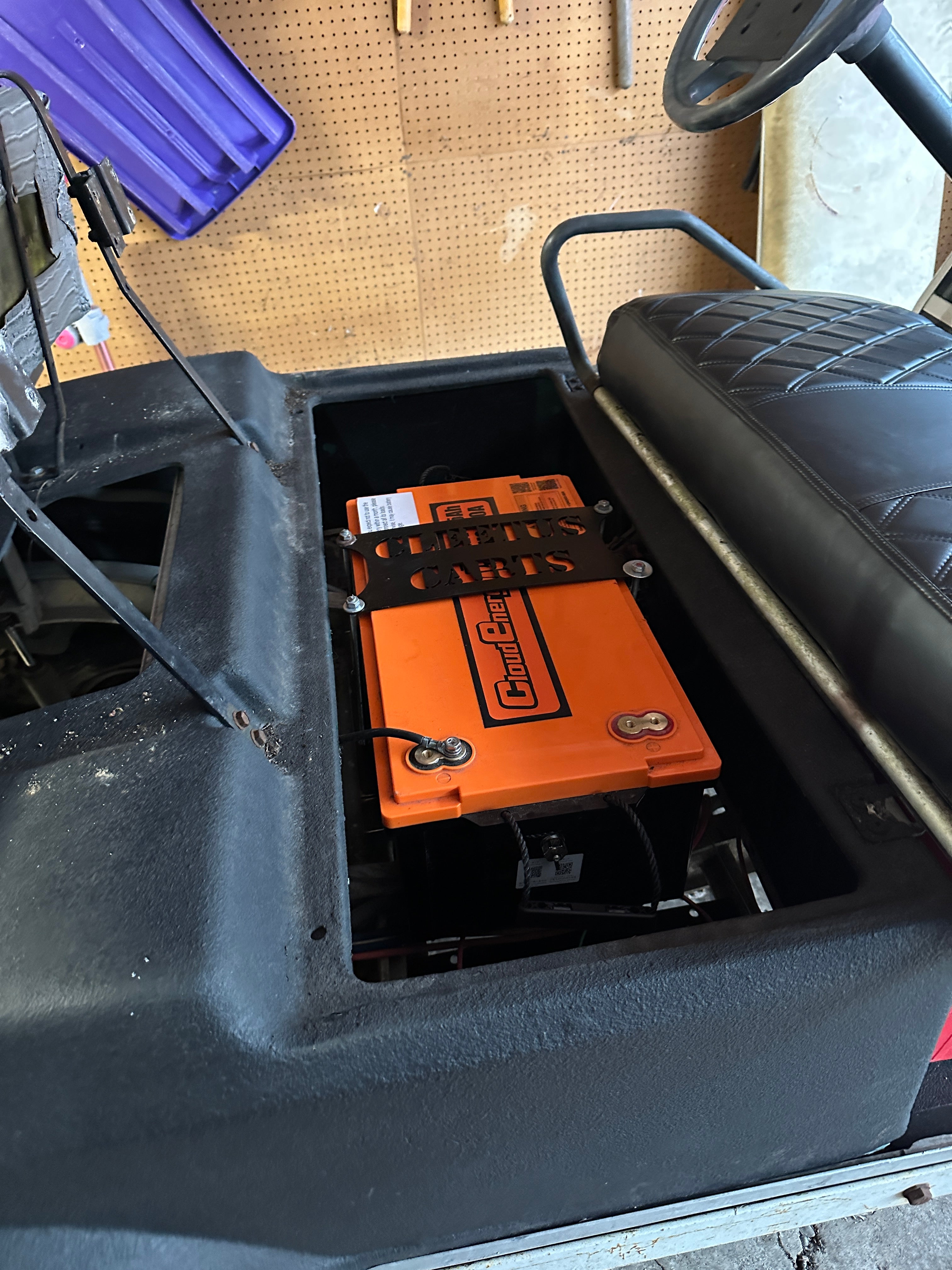 Lithium battery conversion tray-club car ds (drop-in fit)