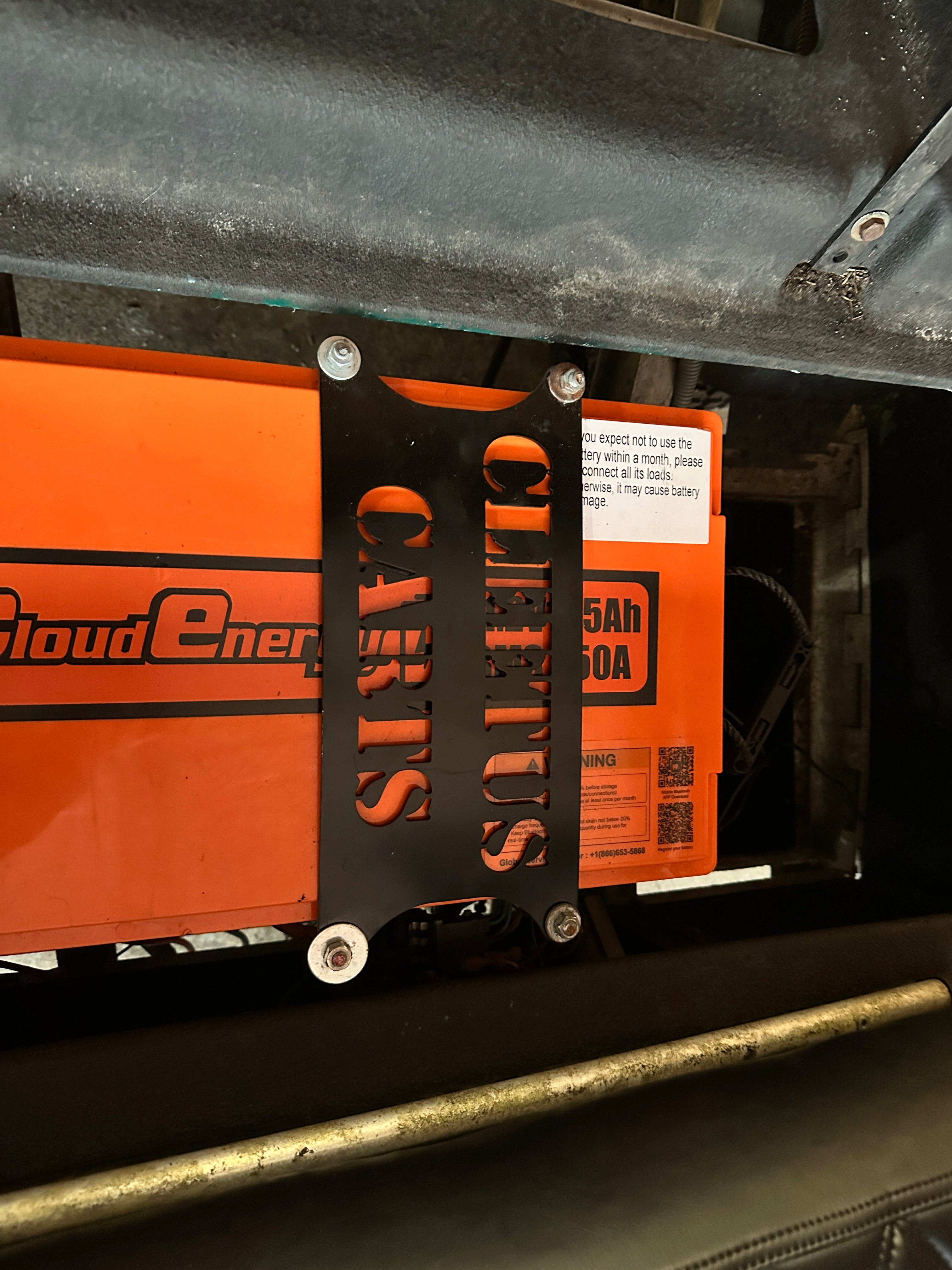 Lithium battery conversion tray-club car ds (drop-in fit)