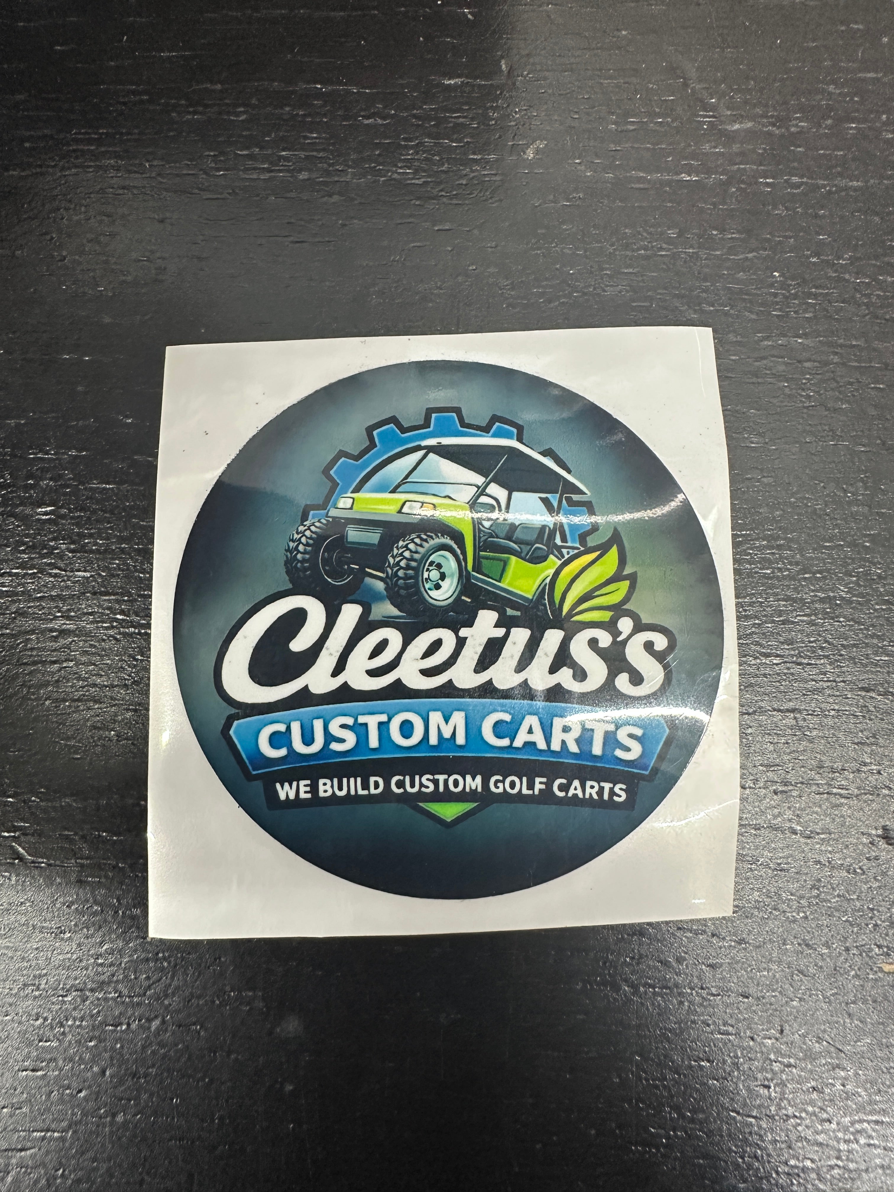 Cleetus Carts 2in sticker